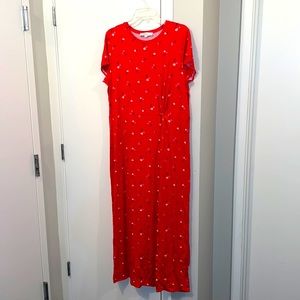 NWT Red Loft Maxi Dress Petite XL